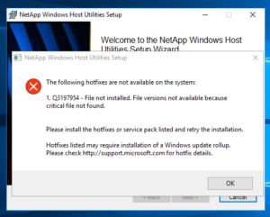 How to remove the NetApp Host Utilities hotfix check – The Picky SysAdmin